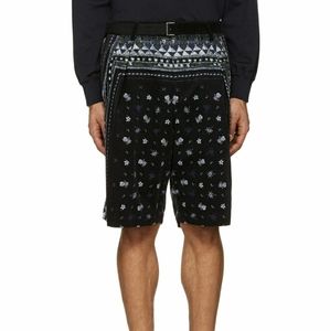 Sacai Aloha Scarf Shorts Black Size JP 4 US XL